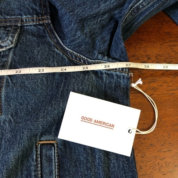 GOOD AMERICAN Boyfriend Denim Jacket Plus 18 - Picture 5 of 13